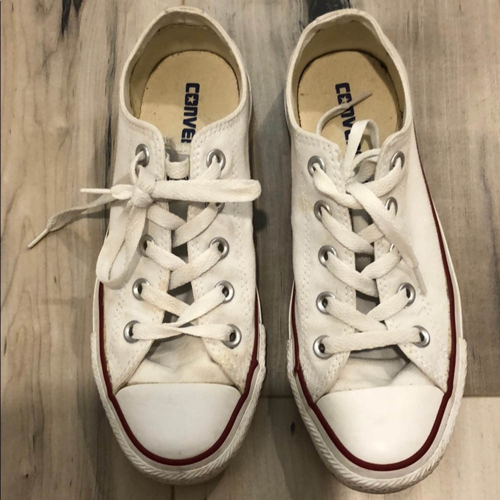White low top converse